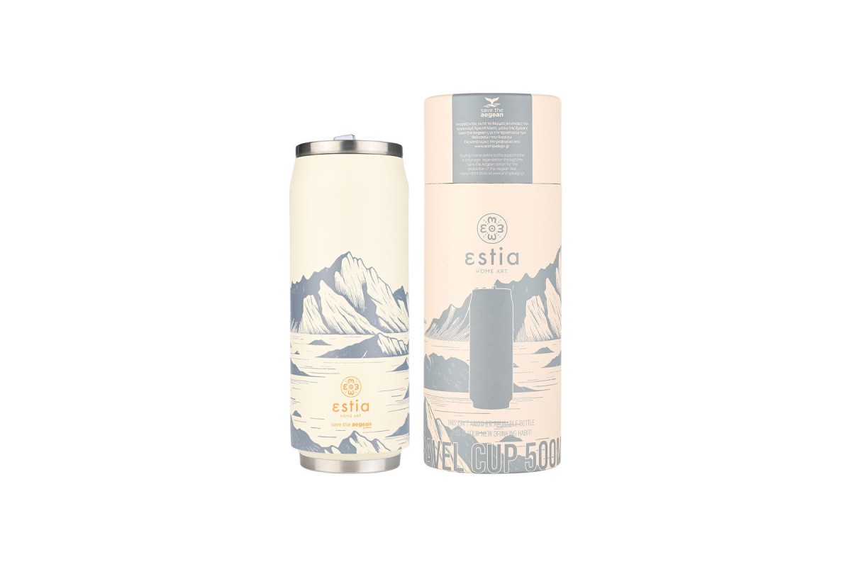 ESTIA ΘΕΡΜΟΣ TRAVEL CUP SAVE THE AEGEAN 500ml ALPINE ESSENCE