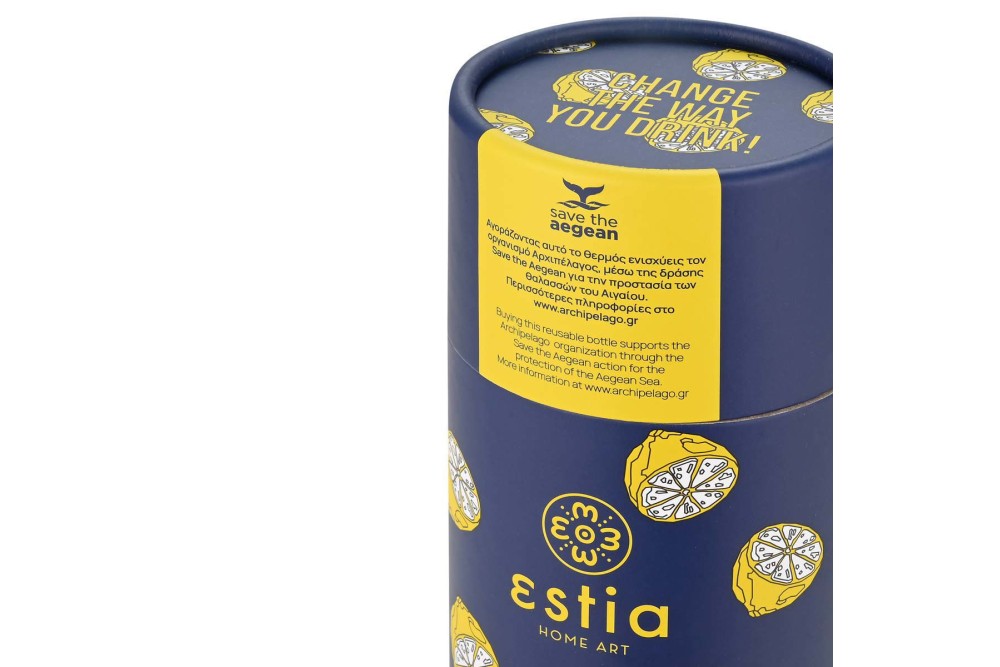 ESTIA ΘΕΡΜΟΣ TRAVEL CUP SAVE THE AEGEAN 500ml CITRUS INFUSION