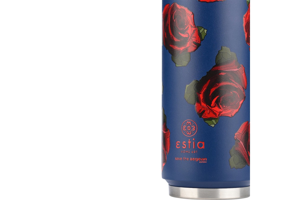 ESTIA ΘΕΡΜΟΣ TRAVEL CUP SAVE THE AEGEAN 500ml ELECTRIC ROSES