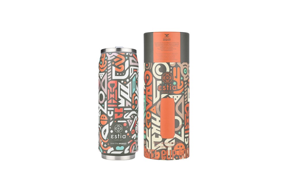 ESTIA ΘΕΡΜΟΣ TRAVEL CUP SAVE THE AEGEAN 500ml GEOVIVID