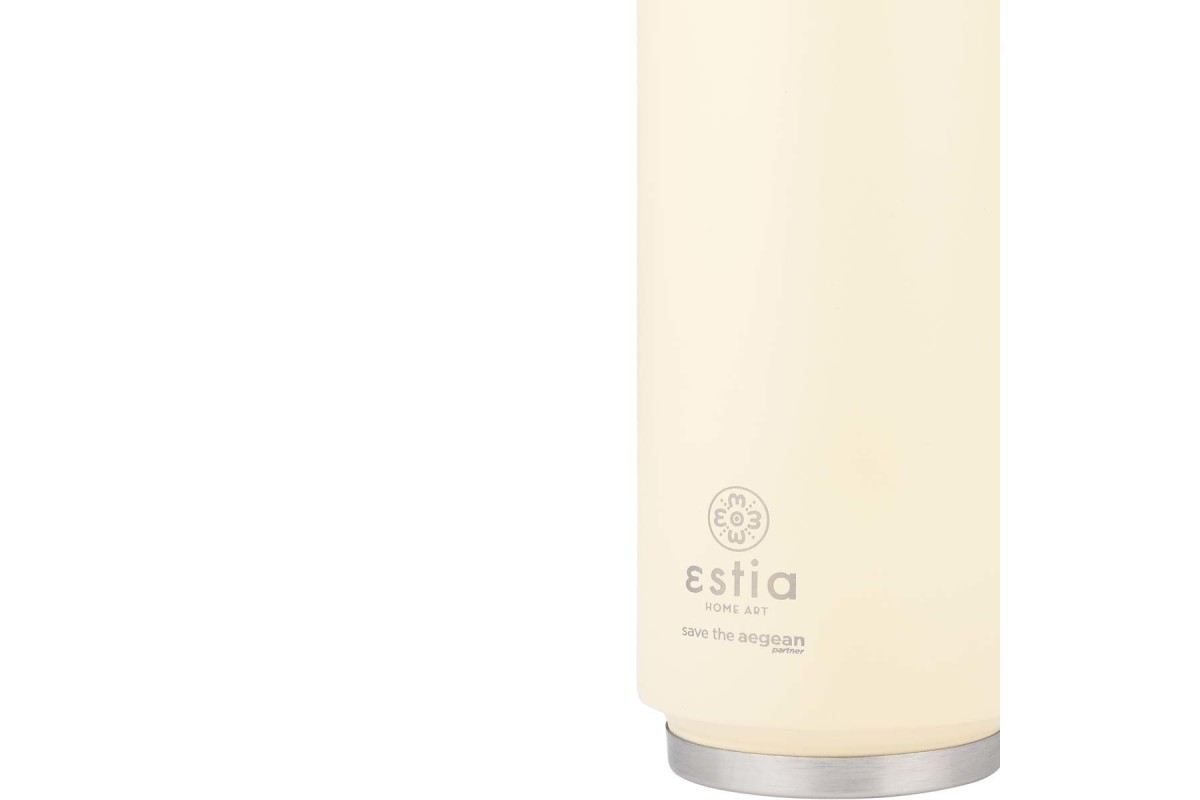 ESTIA ΘΕΡΜΟΣ TRAVEL CUP SAVE THE AEGEAN 500ml LILY WHITE