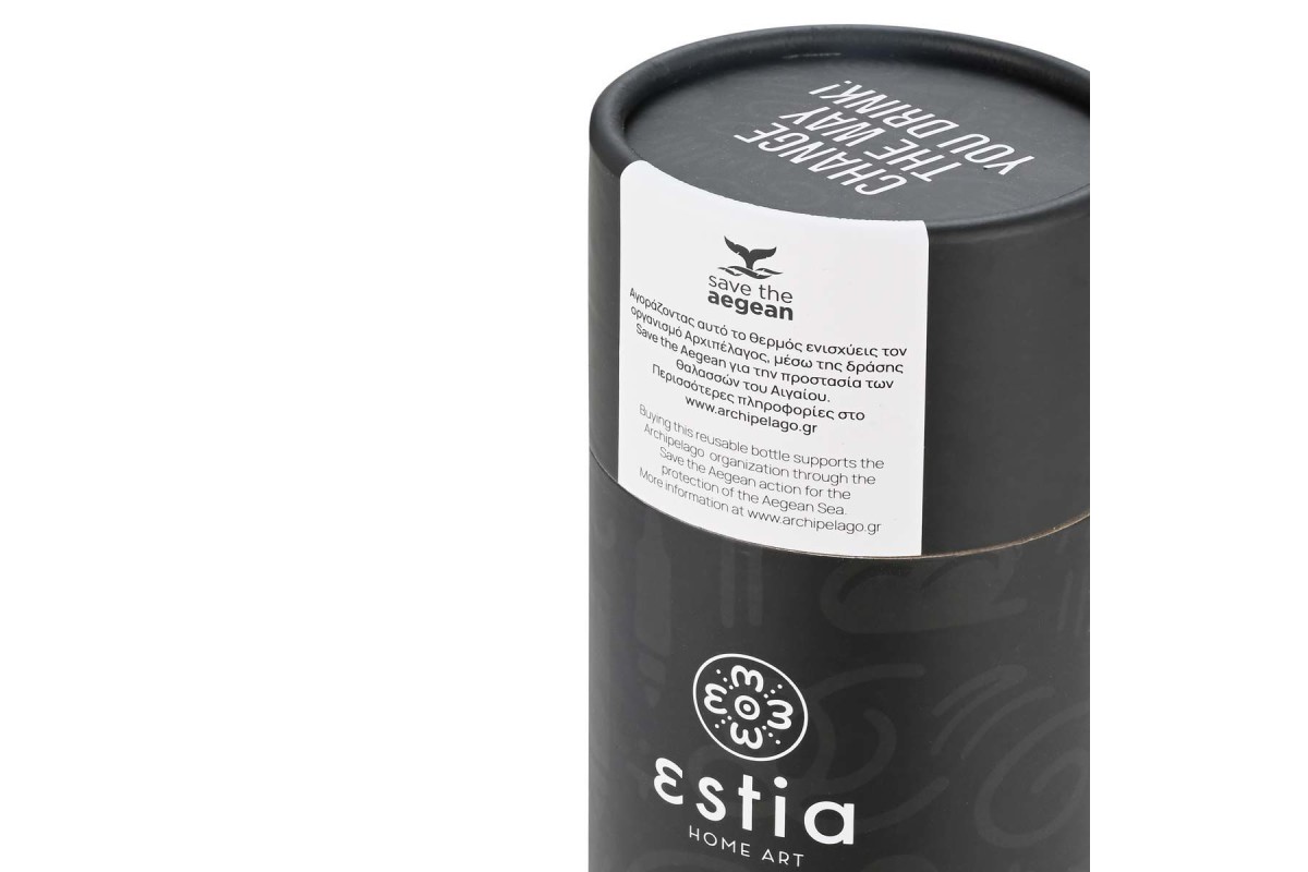 ESTIA ΘΕΡΜΟΣ TRAVEL CUP SAVE THE AEGEAN 500ml NOIR ECHO