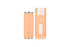 ESTIA ΘΕΡΜΟΣ TRAVEL CUP SAVE THE AEGEAN 500ml PEACH FUZZ