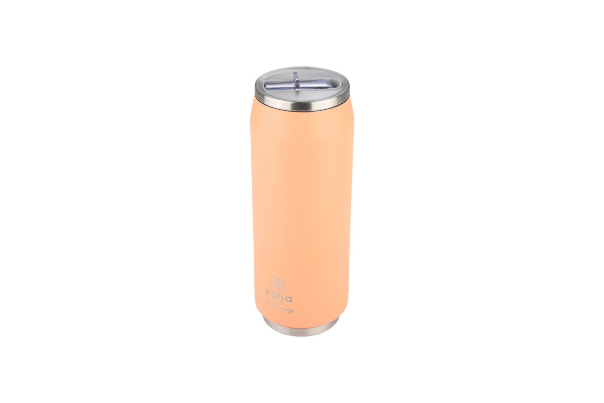 ESTIA ΘΕΡΜΟΣ TRAVEL CUP SAVE THE AEGEAN 500ml PEACH FUZZ