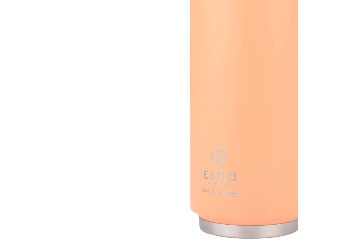 ESTIA ΘΕΡΜΟΣ TRAVEL CUP SAVE THE AEGEAN 500ml PEACH FUZZ