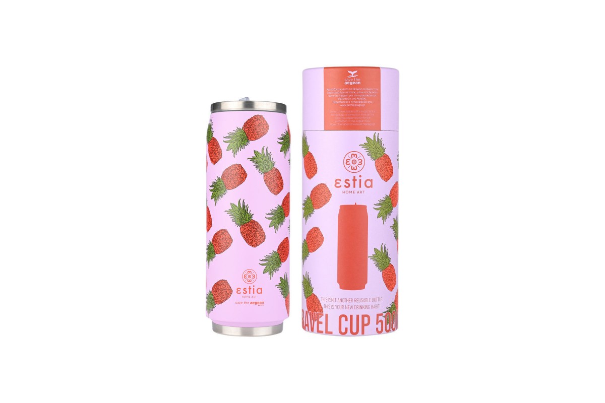 ESTIA ΘΕΡΜΟΣ TRAVEL CUP SAVE THE AEGEAN 500ml TROPIC TANGO