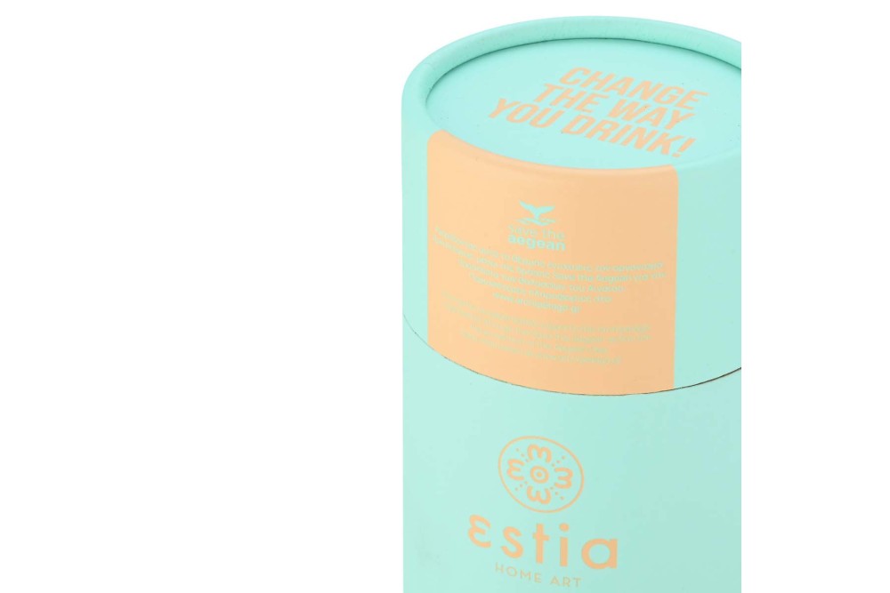 ESTIA ΘΕΡΜΟΣ TRAVEL FLASK SAVE THE AEGEAN 350ml BERMUDA GREEN