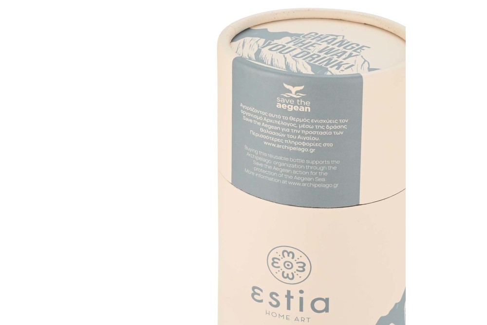 ESTIA ΘΕΡΜΟΣ TRAVEL FLASK SAVE THE AEGEAN 500ml ALPINE ESSENCE