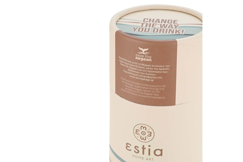 ESTIA ΘΕΡΜΟΣ TRAVEL FLASK SAVE THE AEGEAN 500ml ECOZEN HORIZON