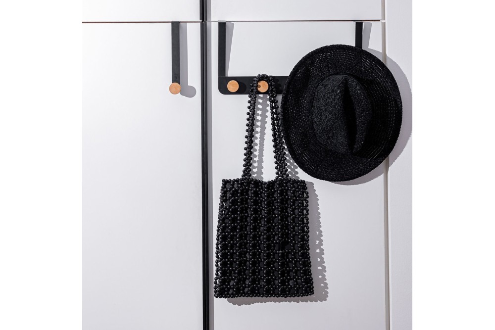 ESTIA ΚΡΕΜΑΣΤΡΑ ΠΟΡΤΑΣ ΜΟΝH ΜΕΤΑΛΛΙΚΗ ΜΑΥΡΗ