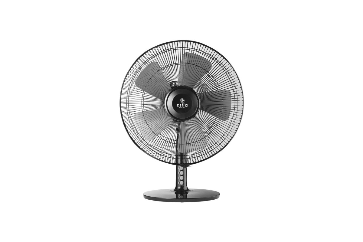 ESTIA ΑΝΕΜΙΣΤΗΡΑΣ ΕΠΙΤΡΑΠΕΖΙΟΣ LEVANTO 40cm 55w ΜΑΥΡΟΣ