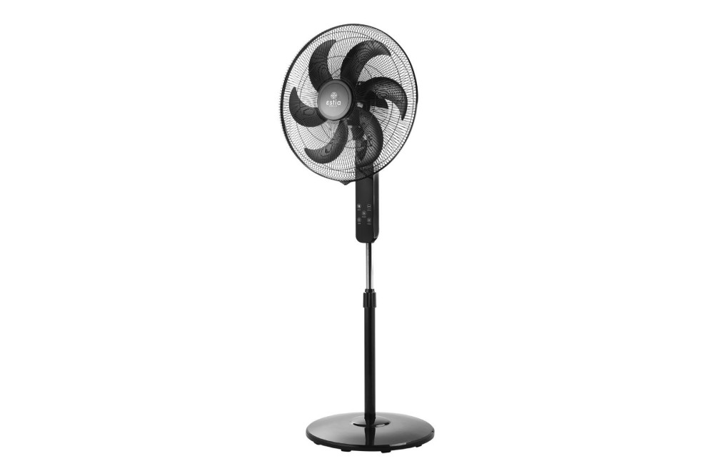 ESTIA ΑΝΕΜΙΣΤΗΡΑΣ ΣΤΑΝΤ ΕΠΙΔΑΠΕΔΙΟΣ BOW 45cm 75w ΜΑΥΡΟΣ ΜΕ ΤΗΛΕΧΕΙΡΙΣΤΗΡΙΟ