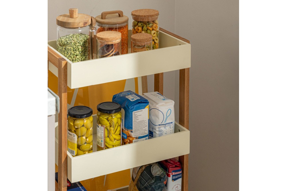 ESTIA ΤΡΟΛΕΪ ΑΠΟΘΗΚΕΥΣΗΣ ALLURE 4 ΕΠΙΠΕΔΩΝ IVORY