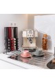 ESTIA ΒΑΣΗ ΓΙΑ ΚΑΨΟΥΛΕΣ & ΣΥΣΚΕΥΑΣΙΕΣ ESPRESSO METAL BLACK ΜΕΤΑΛΛΙΚΗ ΔΙΠΛΗΣ ΟΨΕΩΣ ΜΑΥΡΗ