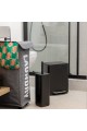 ESTIA ΠΙΓΚΑΛ CUBIC ΜΕΤΑΛΛΙΚΟ ΜΕ ΠΛΑΣΤΙΚΟ ΔΟΧΕΙΟ 25cm ΜΑΥΡΟ