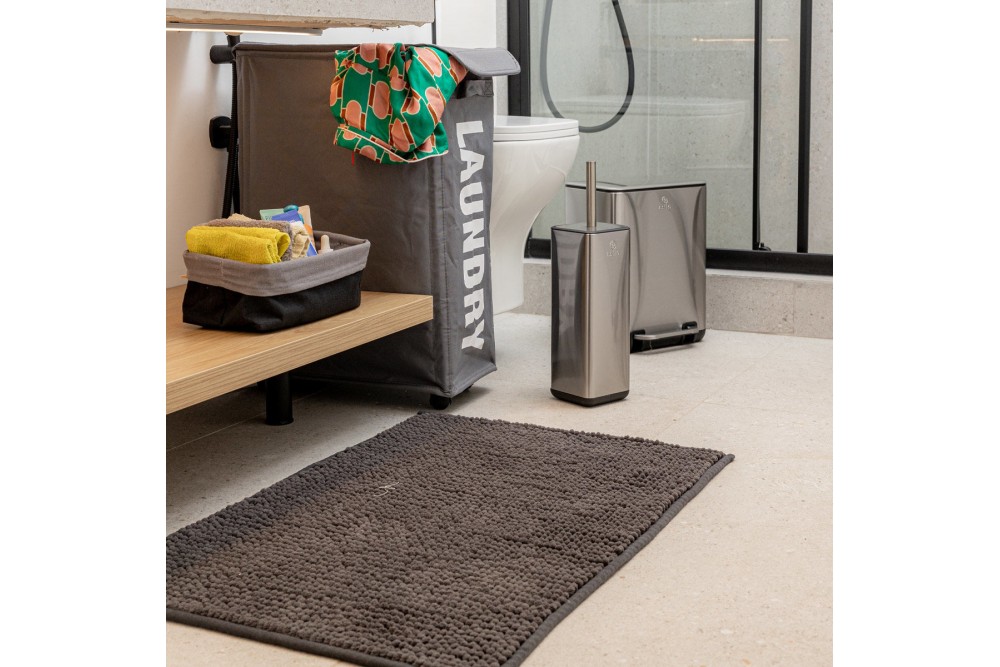 ESTIA ΧΑΡΤΟΔΟΧΕΙΟ ΜΠΑΝΙΟΥ CUBIC SOFT CLOSE 6lt ΙΝΟΞ