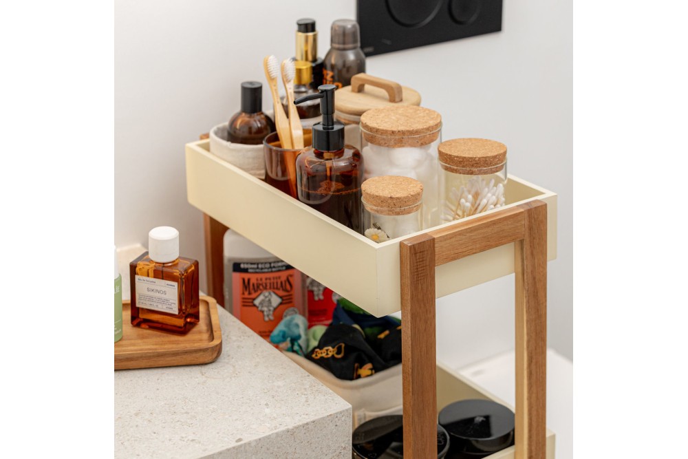 ESTIA ΤΡΟΛΕΪ ΑΠΟΘΗΚΕΥΣΗΣ ALLURE 4 ΕΠΙΠΕΔΩΝ IVORY