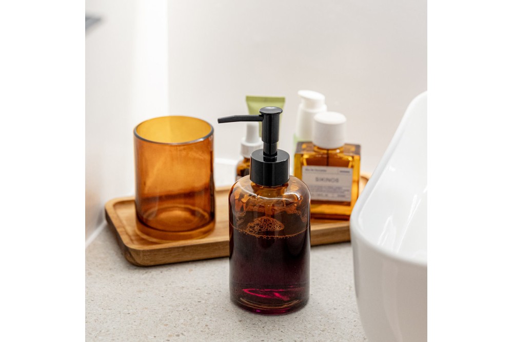 ESTIA ΠΟΤΗΡΑΚΙ ΜΠΑΝΙΟΥ AMBER ΓΥΑΛΙΝO