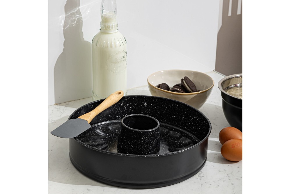 ESTIA ΦΟΡΜΑ ΚΕΪΚ MAGMA ΑΝΘΡΑΚΟΥΧΟΥ ΧΑΛΥΒΑ 28.5x7cm ΜΕ 2 ΒΑΣΕΙΣ