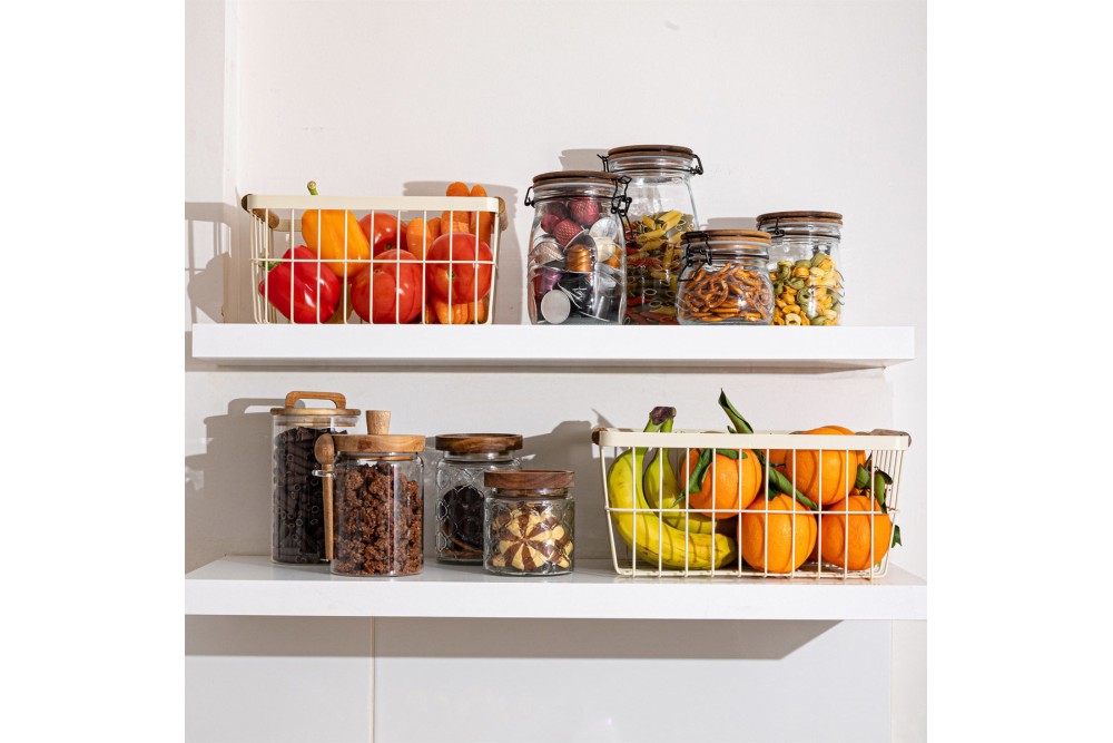 ESTIA ΔΟΧΕΙΟ ΑΠΟΘΗΚΕΥΣΗΣ ALLURE ΓΥΑΛΙΝΟ 1000ml ΜΕ ΚΛΙΠ ΚΑΠΑΚΙ