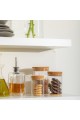 ESTIA ΔΟΧΕΙΟ ΑΠΟΘΗΚΕΥΣΗΣ ΓΥΑΛΙΝΟ 150ml ΜΕ ΚΑΠΑΚΙ ΦΕΛΛΟΥ
