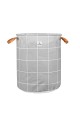 ESTIA ΚΑΛΑΘΙ ΑΠΛΥΤΩΝ CHECKERED 60lt ΠΤΥΣΣΟΜΕΝΟ ΜΕ ΧΕΡΟΥΛΙΑ 40x40x50cm