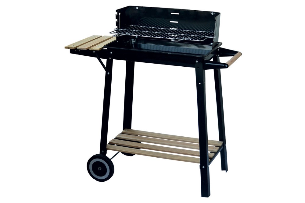 ESTIA ΨΗΣΤΑΡΙΑ BBQ TWIN ΜΕ ΡΟΔΕΣ ΜΕΤΑΦΟΡΑΣ