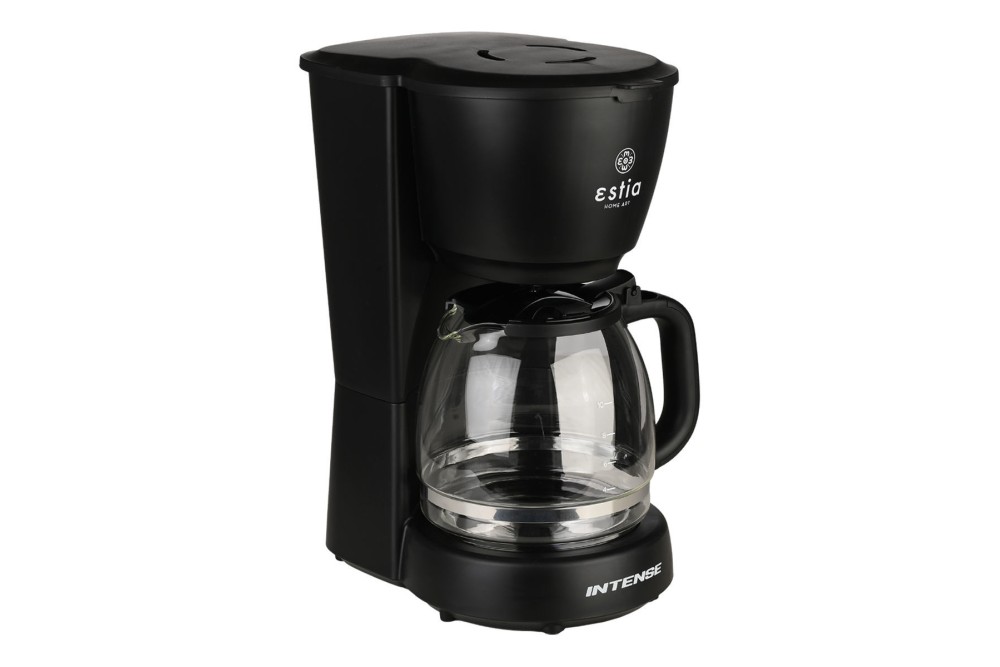 ESTIA ΚΑΦΕΤΙΕΡΑ ΦΙΛΤΡΟΥ INTENSE DARK ΠΛΑΣΤΙΚΗ 1000w ΜΕ ΓΥΑΛΙΝΗ ΚΑΝΑΤΑ 1.25lt ΜΑΤ
