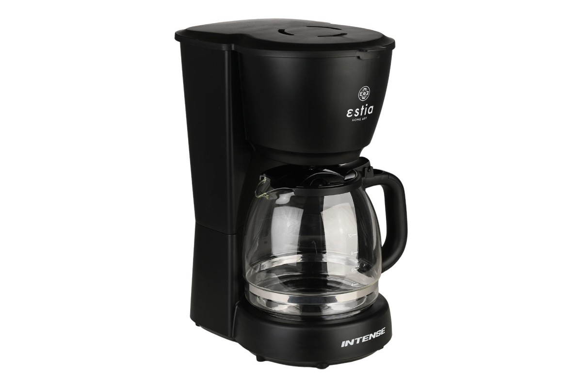 ESTIA ΚΑΦΕΤΙΕΡΑ ΦΙΛΤΡΟΥ INTENSE DARK ΠΛΑΣΤΙΚΗ 1000w ΜΕ ΓΥΑΛΙΝΗ ΚΑΝΑΤΑ 1.25lt ΜΑΤ