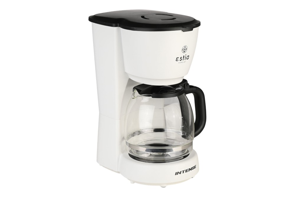 ESTIA ΚΑΦΕΤΙΕΡΑ ΦΙΛΤΡΟΥ INTENSE LUMINUS ΠΛΑΣΤΙΚΗ 1000w ΜΕ ΓΥΑΛΙΝΗ ΚΑΝΑΤΑ 1.25lt ΜΑΤ