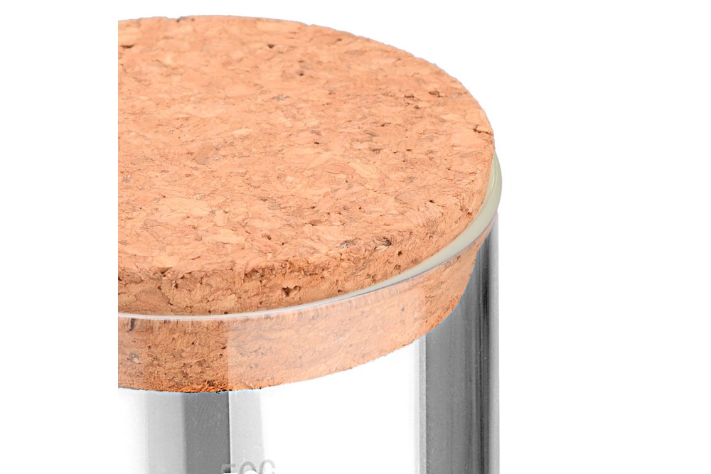 ESTIA ΔΟΧΕΙΟ ΑΠΟΘΗΚΕΥΣΗΣ ΓΥΑΛΙΝΟ 500ml ΜΕ ΚΑΠΑΚΙ ΦΕΛΛΟΥ