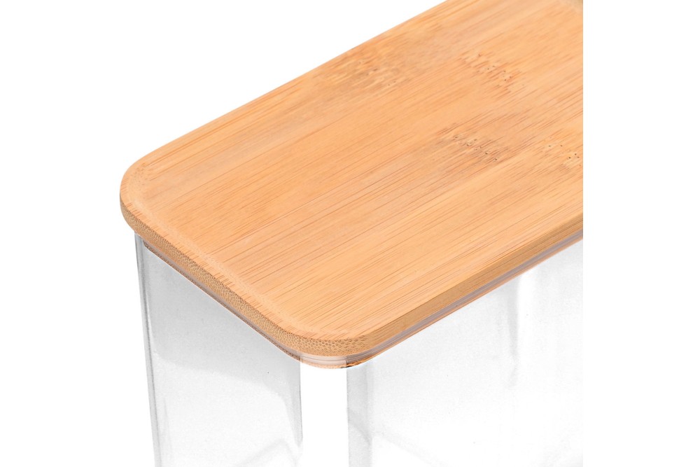 ESTIA ΔΟΧΕΙΟ ΑΠΟΘΗΚΕΥΣΗΣ BAMBOO ESSENTIALS ΠΛΑΣΤΙΚΟ 2500ml ΣΤΟΙΒΑΖΟΜΕΝΟ