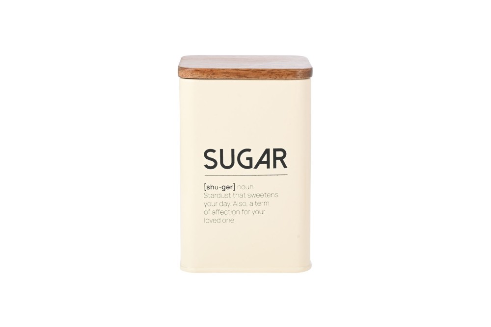 ESTIA ΔΟΧΕΙΟ ΓΙΑ ΖΑΧΑΡΗ ALLURE ΜΕΤΑΛΛΙΚΟ 10x14cm IVORY