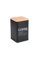 ESTIA ΔΟΧΕΙΟ ΓΙΑ ΚΑΦΕ BAMBOO ESSENTIALS ΜΕΤΑΛΛΙΚΟ 10x13cm ΜΑΥΡΟ