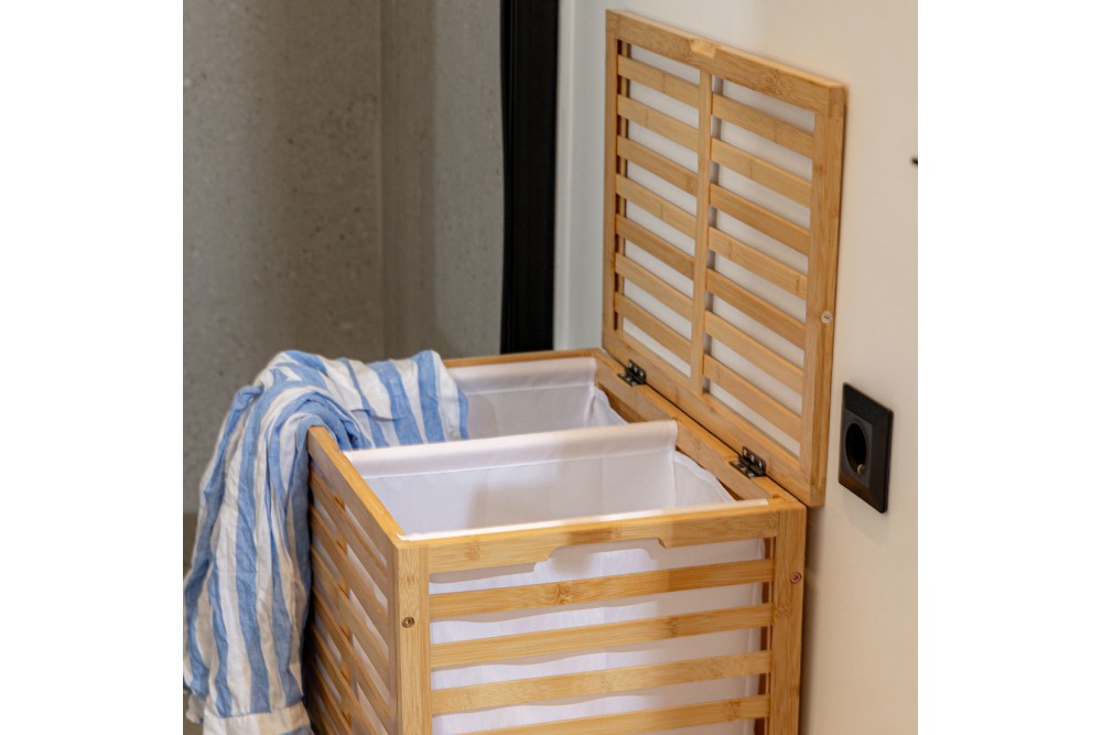 ESTIA ΚΑΛΑΘΙ ΑΠΛΥΤΩΝ BAMBOO ESSENTIALS 60lt ΔΙΠΛΟ