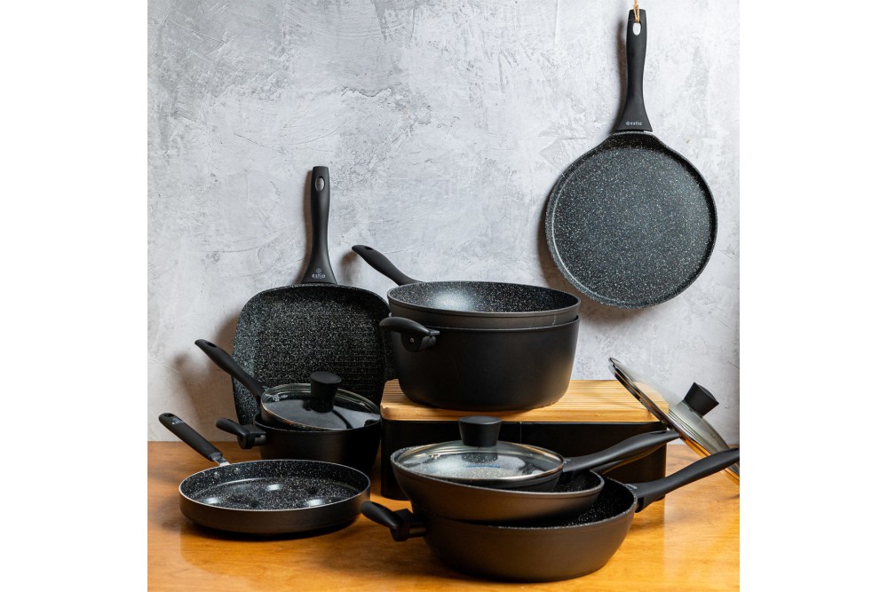 ESTIA ΤΗΓΑΝΙ MAGMA ΑΝΤΙΚΟΛΛΗΤΙΚΟ ΠΡΕΣΣΑΡΙΣΤΟΥ ΑΛΟΥΜΙΝΙΟΥ 24cm