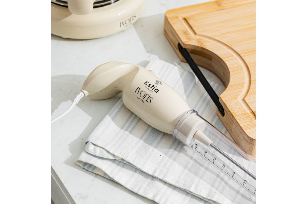 ESTIA ΦΡΑΠΕΔΙΕΡΑ ΧΕΙΡΟΣ IVORIS ΗΛΕΚΤΡΙΚΗ 25w ΜΕ ΑΝΟΞΕΙΔΩΤΟ ΑΝΑΔΕΥΤΗΡΑ