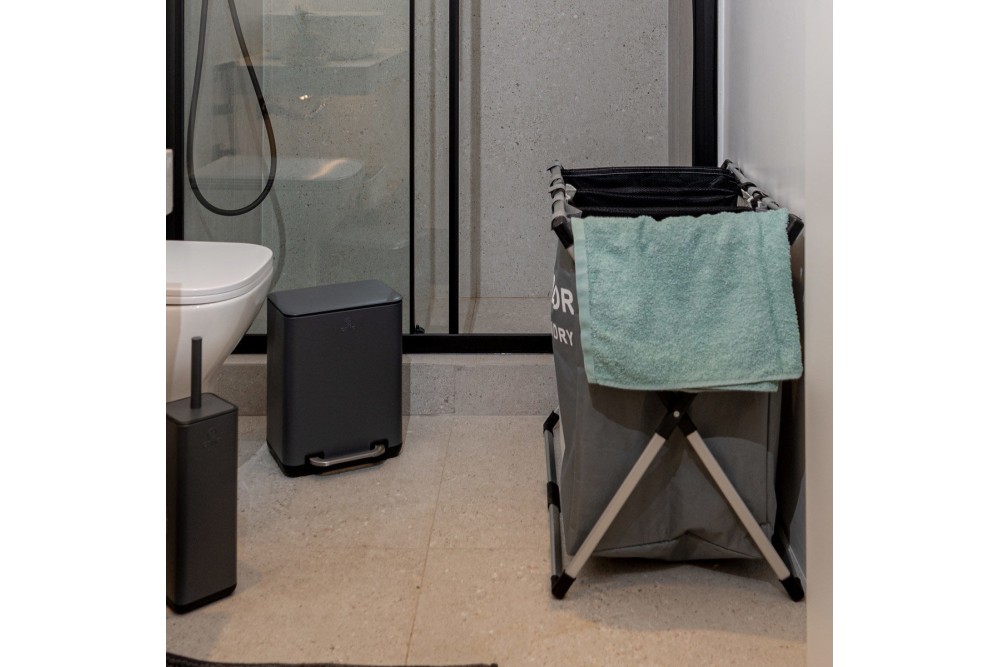 ESTIA ΚΑΛΑΘΙ ΑΠΛΥΤΩΝ ΠΤΥΣΣΟΜΕΝΟ 3 ΘΕΣΕΩΝ ΜΑΥΡΟ-ΓΚΡΙ-ΛΕΥΚΟ