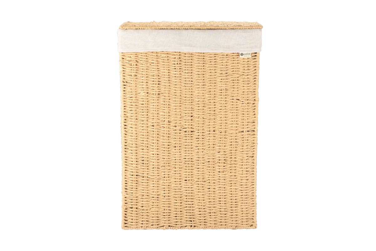 ESTIA ΚΑΛΑΘΙ ΑΠΛΥΤΩΝ BOTANICA 38x22x55cm ME ΕΣΩΤΕΡΙΚΗ ΕΠΕΝΔΥΣΗ & ΚΑΠΑΚΙ ΟΡΘΟΓΩΝΙΟ