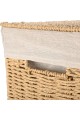 ESTIA ΚΑΛΑΘΙ ΑΠΛΥΤΩΝ BOTANICA 38x22x55cm ME ΕΣΩΤΕΡΙΚΗ ΕΠΕΝΔΥΣΗ & ΚΑΠΑΚΙ ΟΡΘΟΓΩΝΙΟ
