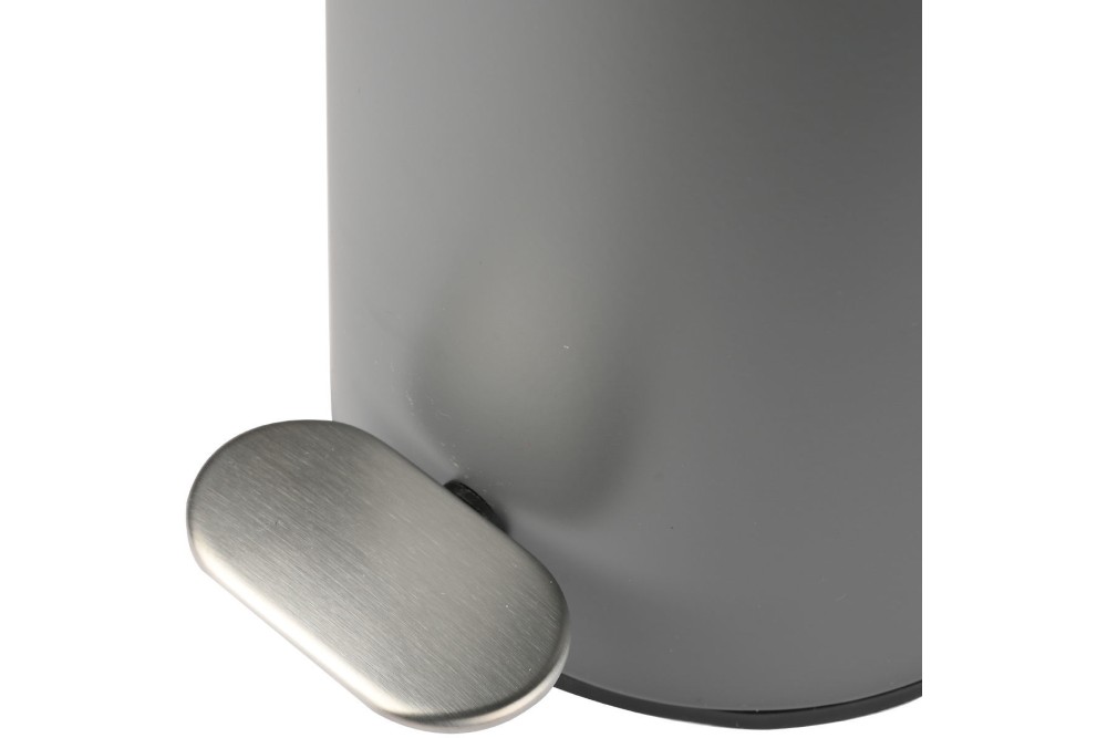 ESTIA ΧΑΡΤΟΔΟΧΕΙΟ ΜΠΑΝΙΟΥ SLIM SOFT CLOSE 5lt ΜΑΤ ΓΚΡΙ