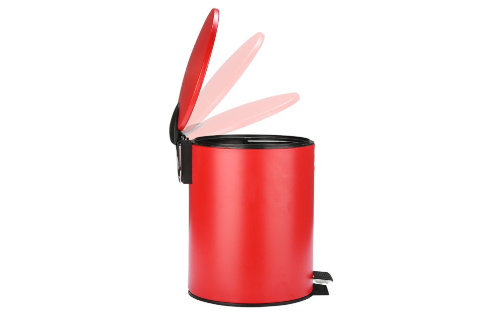 ESTIA ΧΑΡΤΟΔΟΧΕΙΟ ΜΠΑΝΙΟΥ CLASSIC SOFT CLOSE 5lt ΜΑΤ KOKKINO