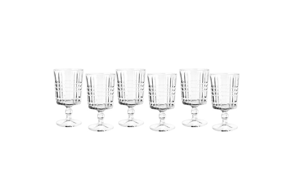 ESTIA ΠΟΤΗΡΙ ΚΡΑΣΙΟΥ CHESTER ΓΥΑΛΙΝΟ 182ml ΣΕΤ 6 ΤΕΜ