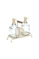 ESTIA ΔΟΧΕΙΑ ΥΓΡΟΥ ΠΙΑΤΩΝ ALLURE 2x300ml ΜΕ ΜΕΤΑΛΛΙΚΗ ΒΑΣΗ & ΘΗΚΗ ΓΙΑ ΣΦΟΥΓΓΑΡΙ IVORY