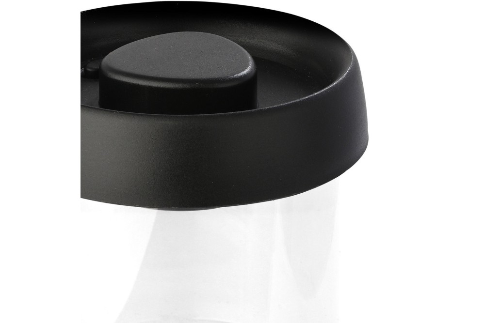 ESTIA ΔΟΧΕΙΟ ΑΠΟΘΗΚΕΥΣΗΣ ΚΕΝΟΥ ΑΕΡΟΣ ΓΥΑΛΙΝΟ 450ml ΜΕ ΚΑΠΑΚΙ ΜΑΥΡΟ