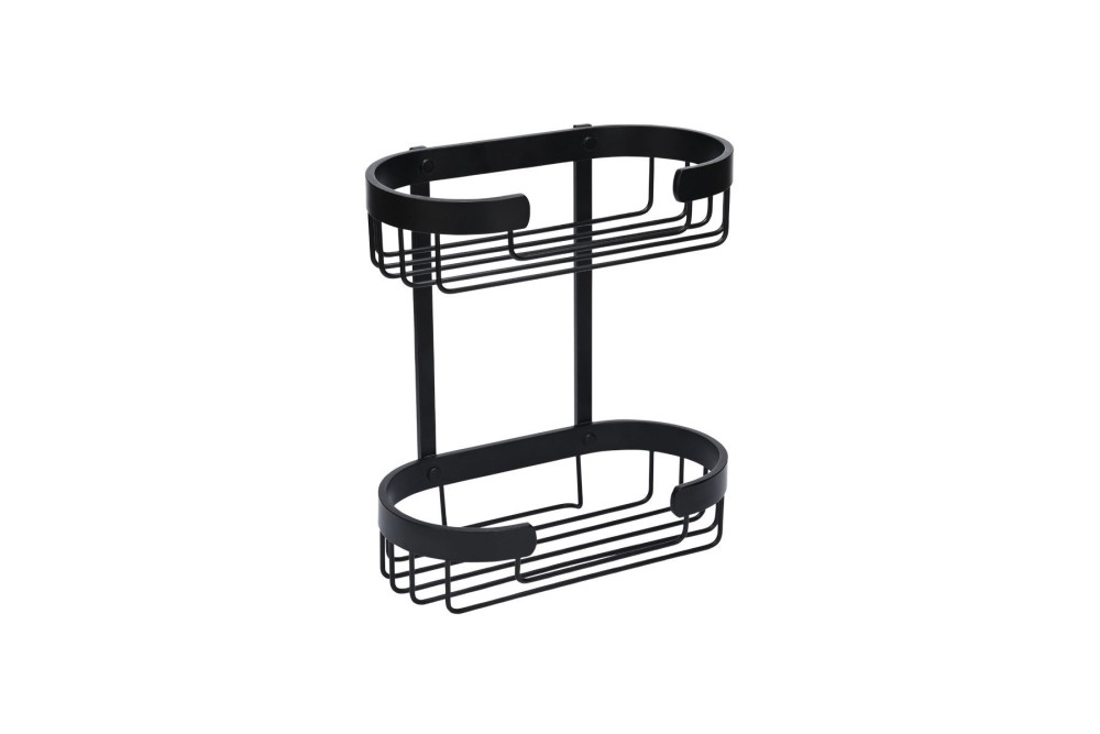 ESTIA ΕΤΑΖΕΡΑ ΑΛΟΥΜΙΝΙΟΥ STANCE ΜΕ AYTOKOΛΛΗΤΟ ΔΙΠΛΗΣ ΟΨΗΣ ΙΣΙΑ 2 ΘΕΣΕΩΝ 25x13x28.5cm ΜΑΥΡΗ