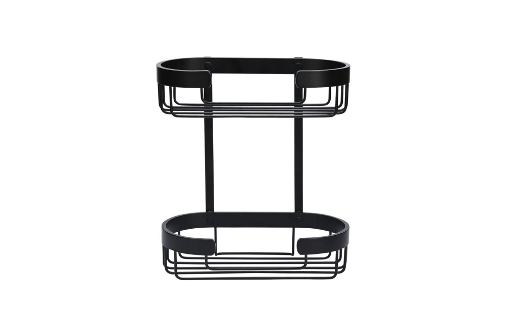 ESTIA ΕΤΑΖΕΡΑ ΑΛΟΥΜΙΝΙΟΥ STANCE ΜΕ AYTOKOΛΛΗΤΟ ΔΙΠΛΗΣ ΟΨΗΣ ΙΣΙΑ 2 ΘΕΣΕΩΝ 25x13x28.5cm ΜΑΥΡΗ