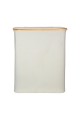 ESTIA ΚΑΛΑΘΙ ΑΠΛΥΤΩΝ BAMBOO ESSENTIALS 144lt ΜΕ ΚΑΠΑΚΙ ΚΑΙ 2 MESH BAGS 56x37x68cm ΓΚΡΙ