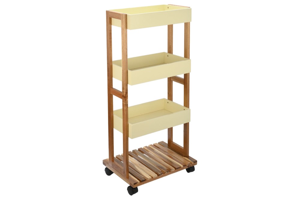 ESTIA ΤΡΟΛΕΪ ΑΠΟΘΗΚΕΥΣΗΣ ALLURE 4 ΕΠΙΠΕΔΩΝ IVORY