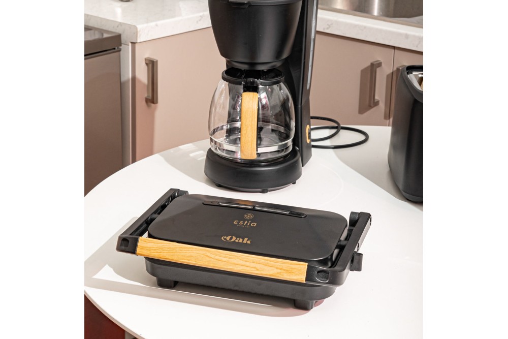 ESTIA ΤΟΣΤΙΕΡΑ OAK 2 ΘΕΣΕΩΝ 1300w ΜΕ ΑΝΤΙΚΟΛΛΗΤΙΚΕΣ ΠΛΑΚΕΣ